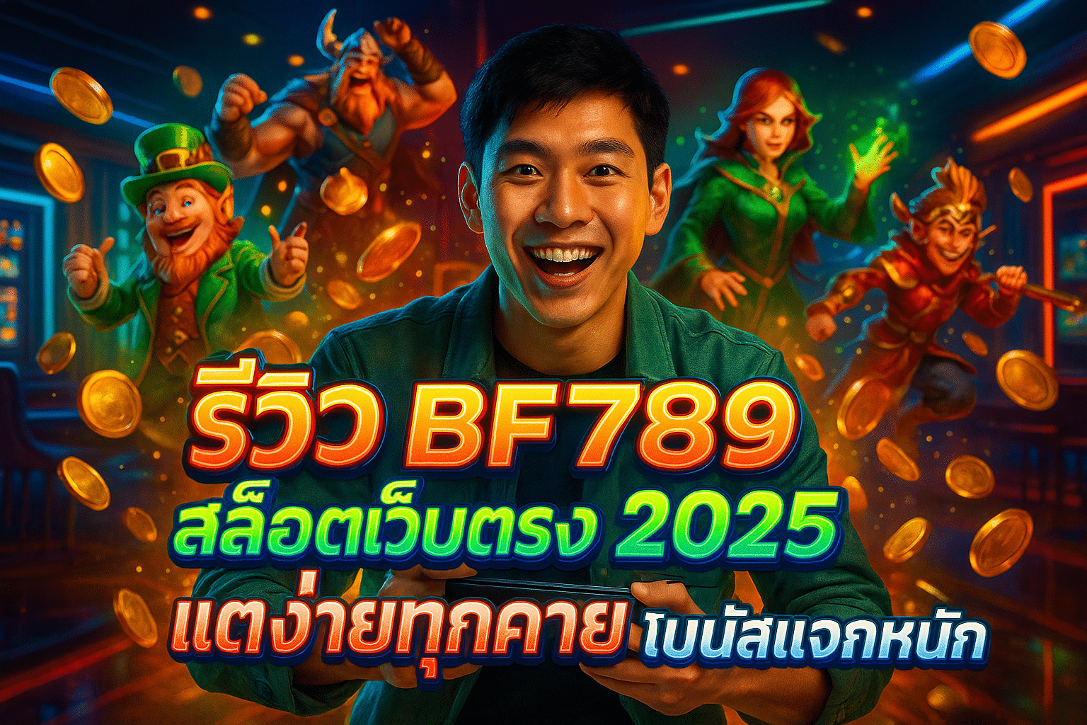 รีวิว BF789 สล็อตเว็บตรง 2025 แตกง่ายทุกค่าย โบนัสแจกหนัก